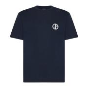 Giorgio Armani Stiliga T-shirts och Polos Blue, Herr