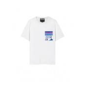 Versace Blommig rund hals T-shirt White, Herr