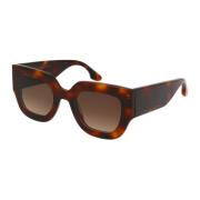 Victoria Beckham Stiliga solglasögon Vb606S Brown, Dam