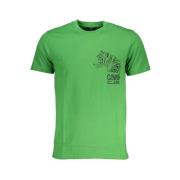 Cavalli Class Tryck Logo Kortärmad T-shirt Green, Herr