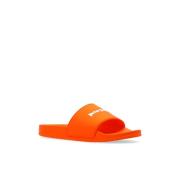 Palm Angels Slides med logotyp Orange, Herr