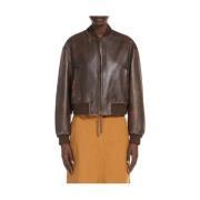 Max Mara Weekend Brun Läder Klassisk Kappa Brown, Dam