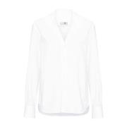 MM6 Maison Margiela Vit skjorta i poplin av bomull White, Dam