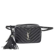 Yves Saint Laurent Vintage Pre-owned Laeder crossbodyvskor Black, Dam