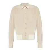 Helmut Lang Sidenskjorta Beige, Dam