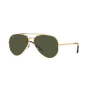 Ray-Ban Aviator Solglasögon Guld Grön Metall Yellow, Unisex