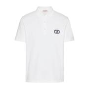 Valentino Vlogo Signature Polo Shirt White, Herr