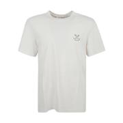 Golden Goose Vintage Stamp Print T-shirts och Polos White, Herr