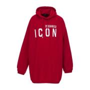 Dsquared2 Ikonisk Oversized Sweatshirt Red, Herr