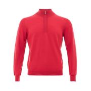 Gran Sasso Elegant Ull T-shirt Red, Herr