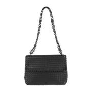 Bottega Veneta Vintage Pre-owned Laeder axelremsvskor Black, Dam