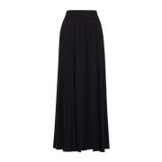 IVY OAK Maxi Kjol med Fickor i Svart Black, Dam