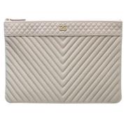 Chanel Vintage Pre-owned Tyg chanel-vskor Beige, Dam