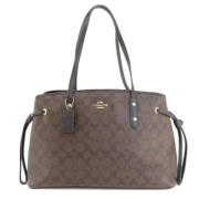 Coach Pre-owned Pre-owned Tyg totevskor Brown, Dam