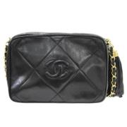 Chanel Vintage Pre-owned Tyg chanel-vskor Black, Dam