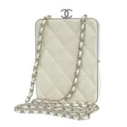 Chanel Vintage Pre-owned Tyg chanel-vskor Beige, Dam