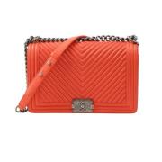 Chanel Vintage Pre-owned Laeder chanel-vskor Red, Dam