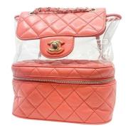 Chanel Vintage Pre-owned Tyg chanel-vskor Pink, Dam