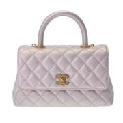 Chanel Vintage Pre-owned Tyg chanel-vskor White, Dam