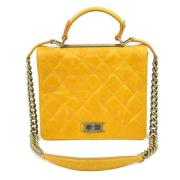 Chanel Vintage Pre-owned Tyg chanel-vskor Yellow, Dam