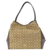 Coach Pre-owned Pre-owned Tyg totevskor Beige, Dam