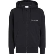 Calvin Klein Svart Hoodie Tröja Bomull Black, Herr