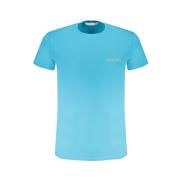 Trussardi Blått Tryck Logo T-shirt Blue, Herr