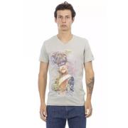 Trussardi T-Shirts Gray, Herr