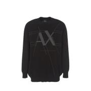 Armani Exchange Rundhalsstrickpullover Black, Herr