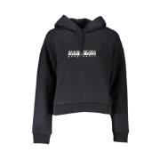 Napapijri Elegant Svart Fleece Sweatshirt Black, Dam