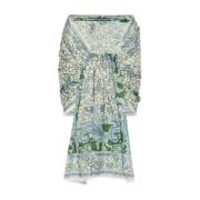 Zimmermann Grön Paisley Print Bomullsklänning Green, Dam