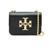 Tory Burch Snygg Svart Läder Axelväska Black, Dam