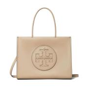 Tory Burch Beige Väskor med Front Logo Detalj Beige, Dam