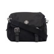 Tory Burch Svart Läder Skuldväska Black, Dam