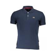 La Martina Blå Slim Fit Polo Skjorta med Brodyr Blue, Herr