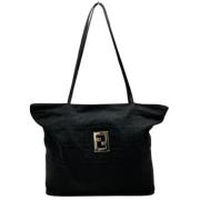 Fendi Vintage Pre-owned Laeder totevskor Black, Dam