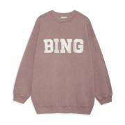 Anine Bing Cool Print Sweatshirt Tyler Iron Pink, Dam