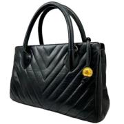 Chanel Vintage Pre-owned Tyg chanel-vskor Black, Dam