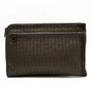 Bottega Veneta Vintage Pre-owned Laeder kuvertvskor Black, Herr