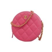 Chanel Vintage Pre-owned Tyg chanel-vskor Pink, Dam