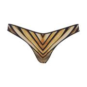 Roberto Cavalli Gyllene Hav Bikini Botten Ray Of Gold Multicolor, Dam