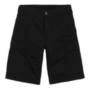 Carhartt Wip Cargo Shorts Svart Regular Fit Sommar Black, Herr