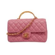 Chanel Vintage Pre-owned Tyg chanel-vskor Pink, Dam