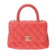 Chanel Vintage Pre-owned Tyg chanel-vskor Red, Dam