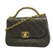 Chanel Vintage Pre-owned Tyg chanel-vskor Black, Dam