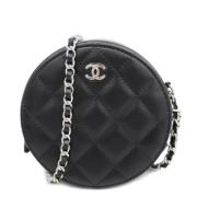 Chanel Vintage Pre-owned Tyg chanel-vskor Black, Dam