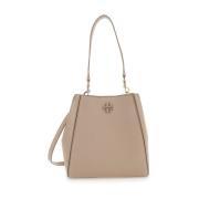 Tory Burch Beige Bucketväska med Avtagbar Rem Beige, Dam