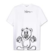 Iceberg T-shirt med logotyp White, Herr