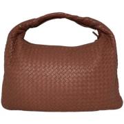 Bottega Veneta Vintage Pre-owned Laeder axelremsvskor Brown, Dam