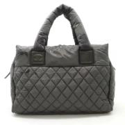 Chanel Vintage Pre-owned Laeder handvskor Gray, Dam